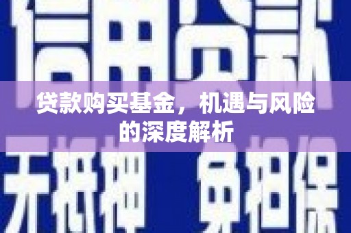 德格贷款购买基金，机遇与风险的深度解析