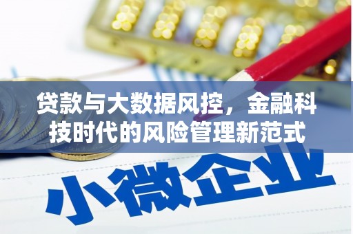 德格贷款与大数据风控，金融科技时代的风险管理新范式