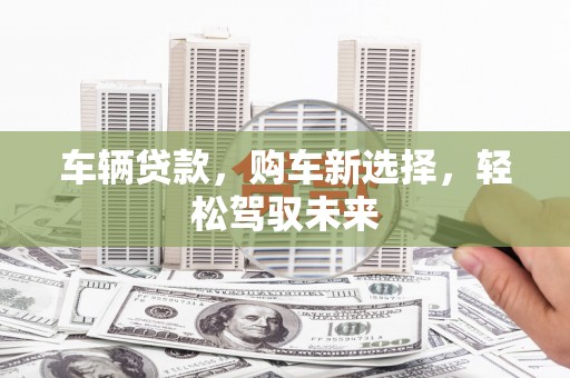 德格车辆贷款，购车新选择，轻松驾驭未来