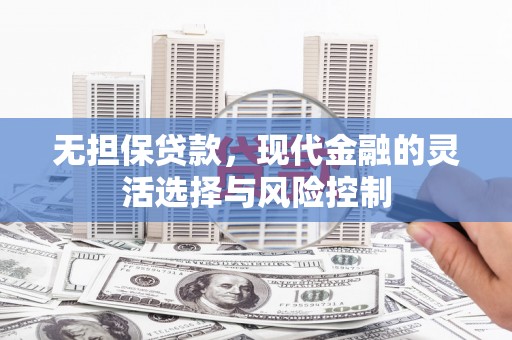 德格无担保贷款，现代金融的灵活选择与风险控制