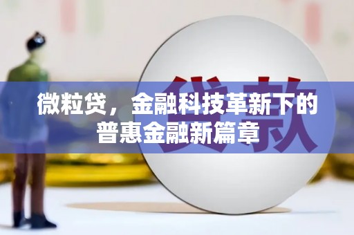 德格微粒贷，金融科技革新下的普惠金融新篇章