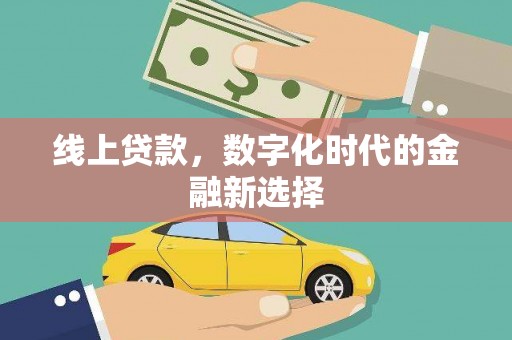 德格线上贷款，数字化时代的金融新选择