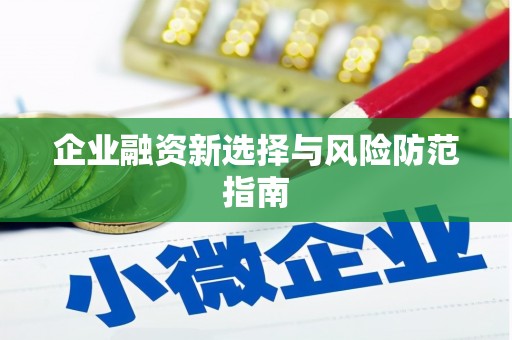 德格企业融资新选择与风险防范指南